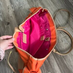Etienne Aigner purse/ bag , very beautiful orange color, light and sexy